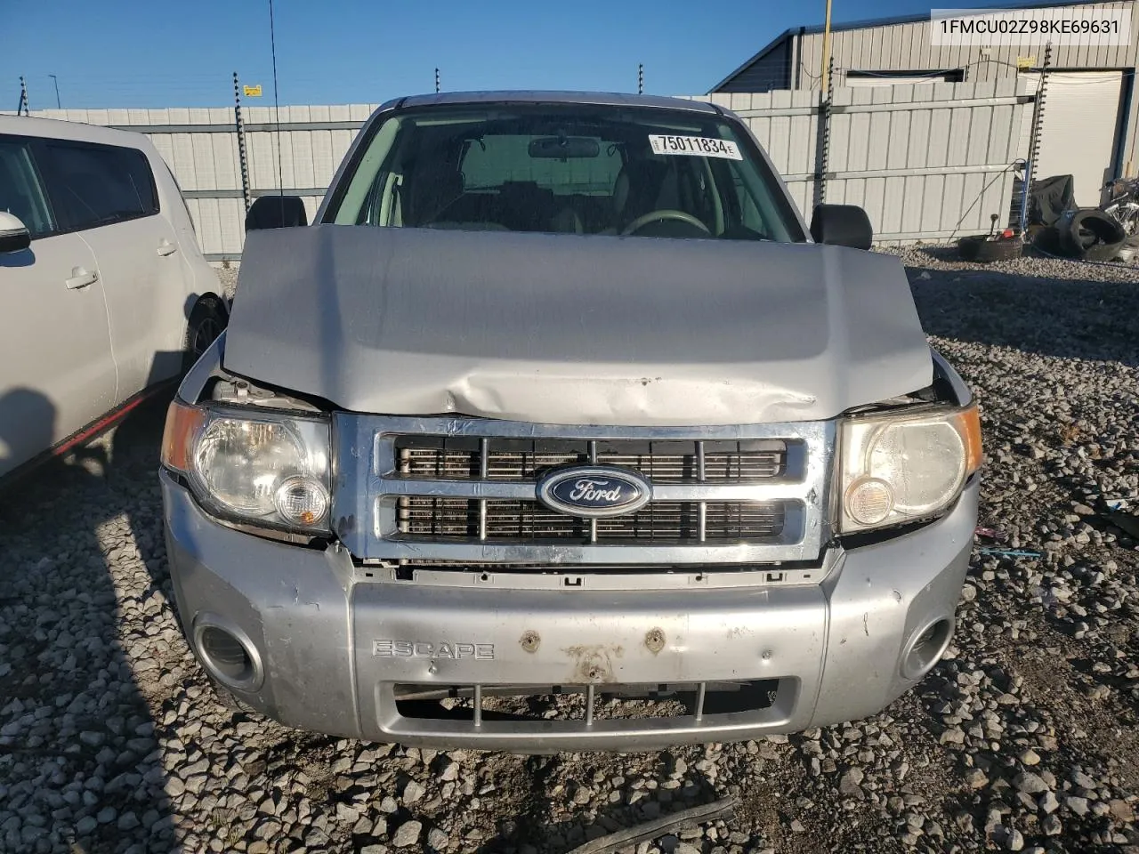 2008 Ford Escape Xls VIN: 1FMCU02Z98KE69631 Lot: 75011834