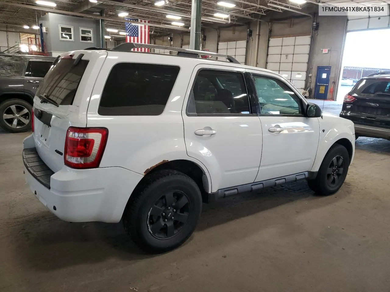 2008 Ford Escape Limited VIN: 1FMCU941X8KA51834 Lot: 75018504