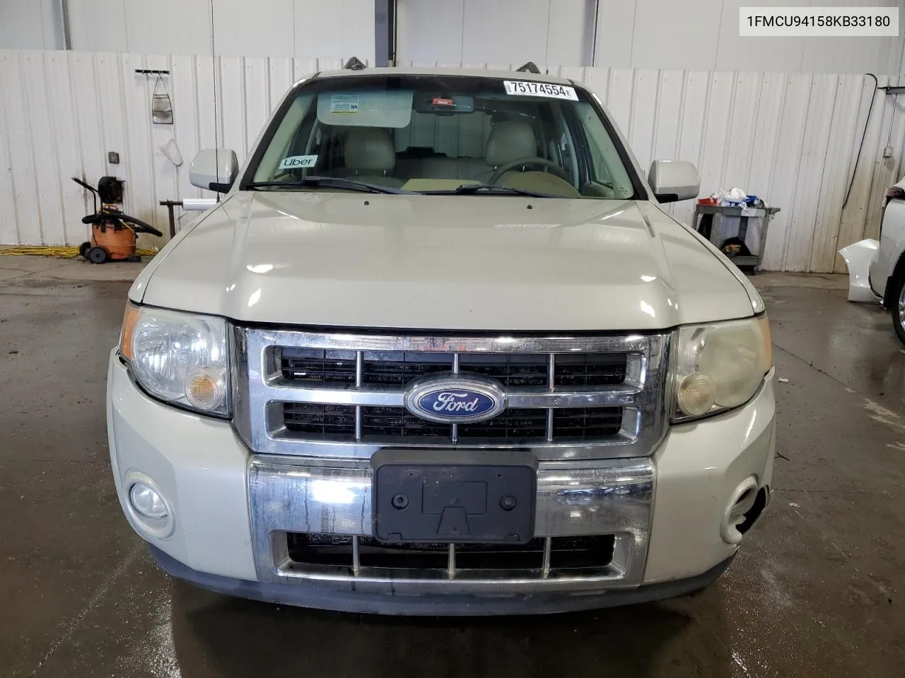 2008 Ford Escape Limited VIN: 1FMCU94158KB33180 Lot: 75174554