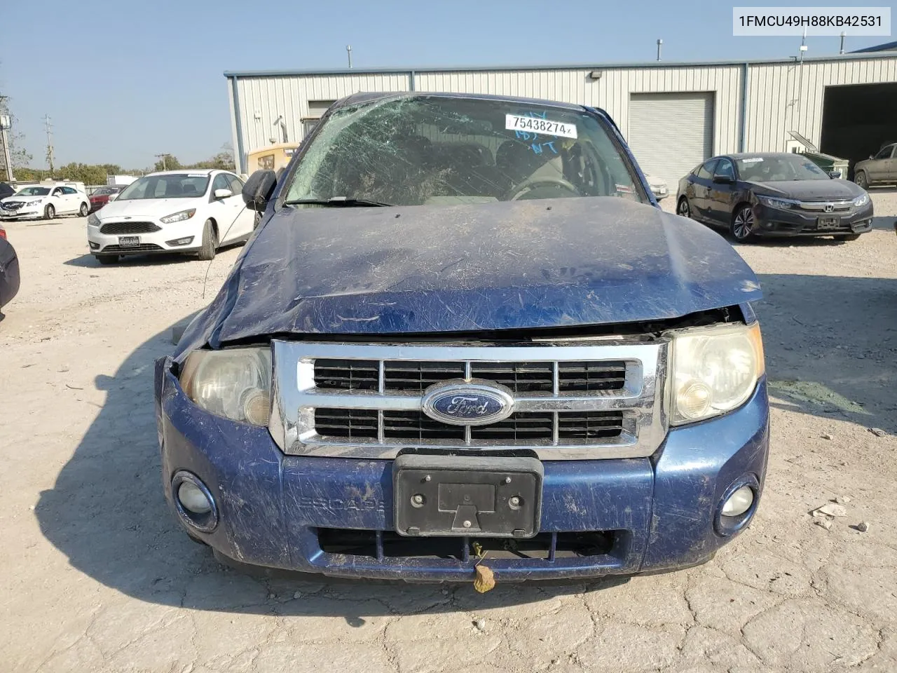 2008 Ford Escape Hev VIN: 1FMCU49H88KB42531 Lot: 75438274