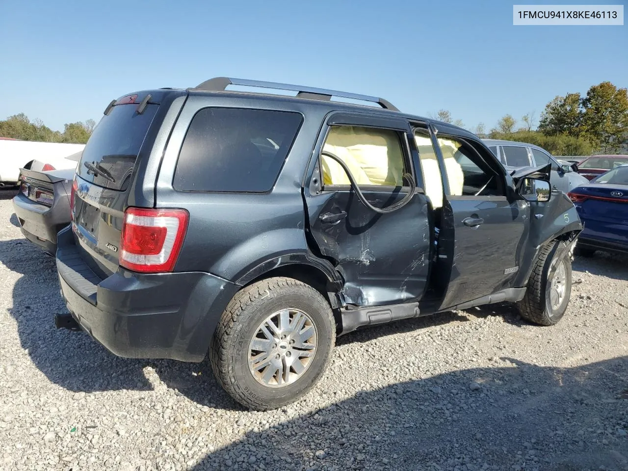 2008 Ford Escape Limited VIN: 1FMCU941X8KE46113 Lot: 75440954