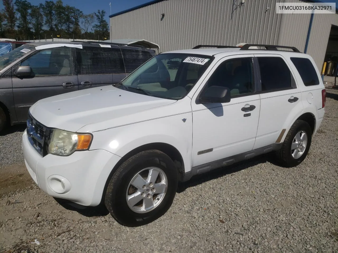 2008 Ford Escape Xlt VIN: 1FMCU03168KA32971 Lot: 75467474