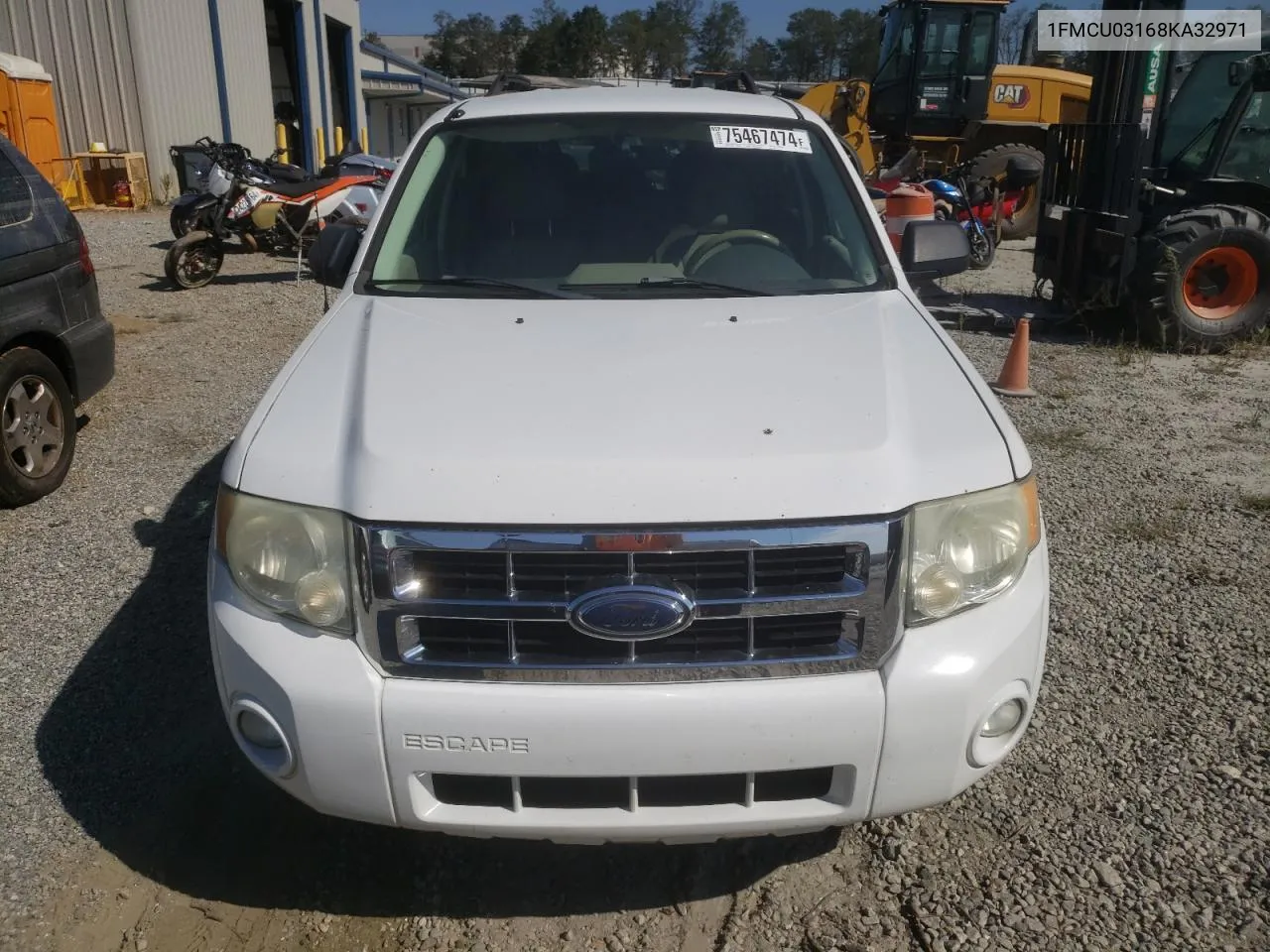 2008 Ford Escape Xlt VIN: 1FMCU03168KA32971 Lot: 75467474