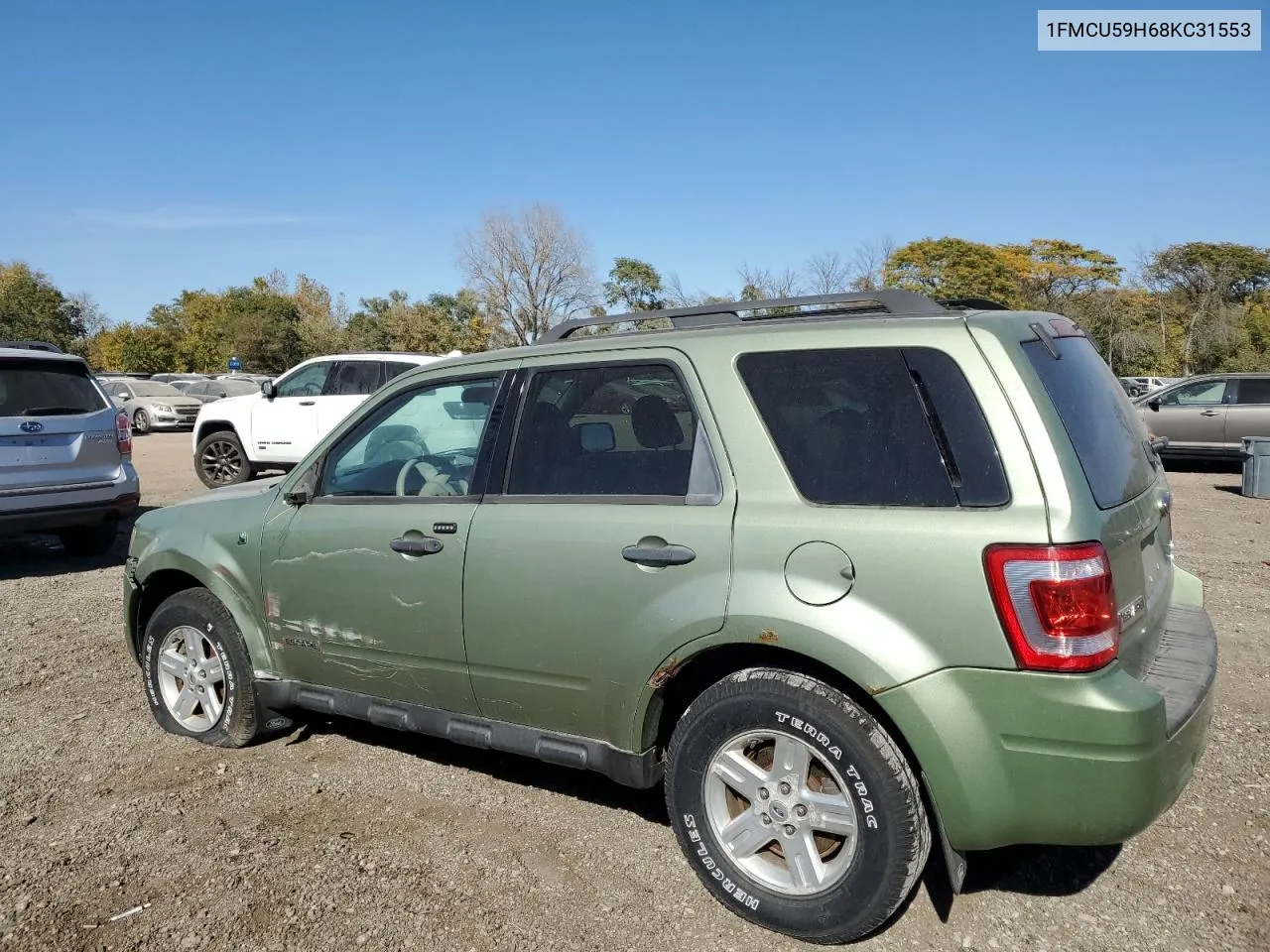 2008 Ford Escape Hev VIN: 1FMCU59H68KC31553 Lot: 75764254