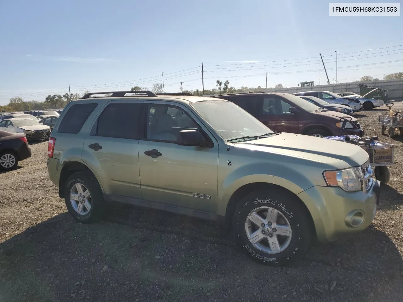 2008 Ford Escape Hev VIN: 1FMCU59H68KC31553 Lot: 75764254