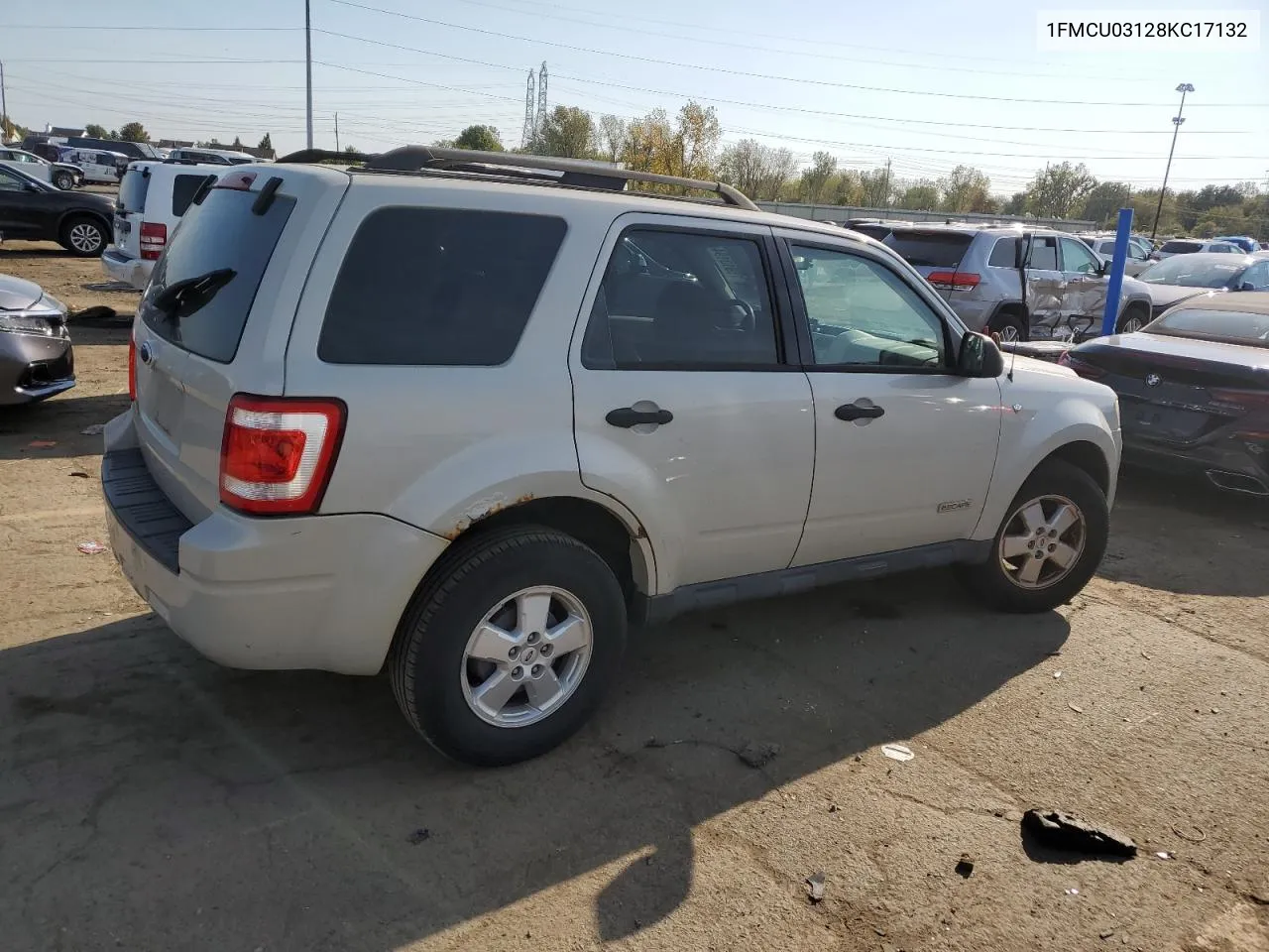 2008 Ford Escape Xlt VIN: 1FMCU03128KC17132 Lot: 75913194