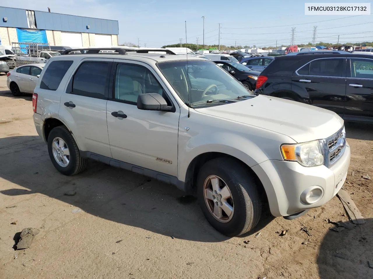 2008 Ford Escape Xlt VIN: 1FMCU03128KC17132 Lot: 75913194