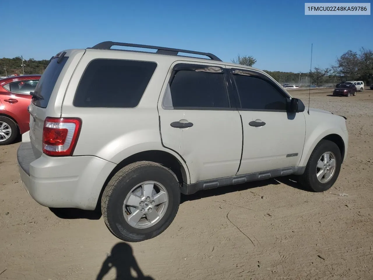 2008 Ford Escape Xls VIN: 1FMCU02Z48KA59786 Lot: 76072164