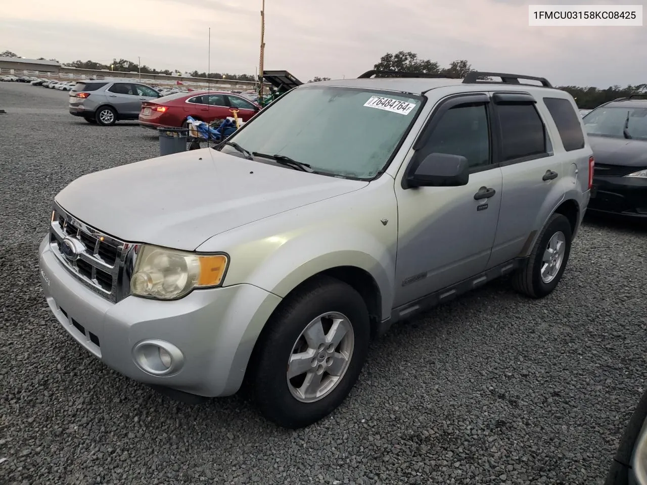 2008 Ford Escape Xlt VIN: 1FMCU03158KC08425 Lot: 76484764