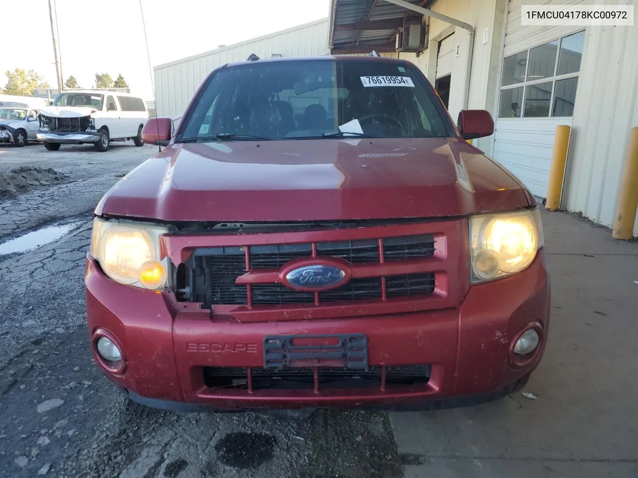 2008 Ford Escape Limited VIN: 1FMCU04178KC00972 Lot: 76619954