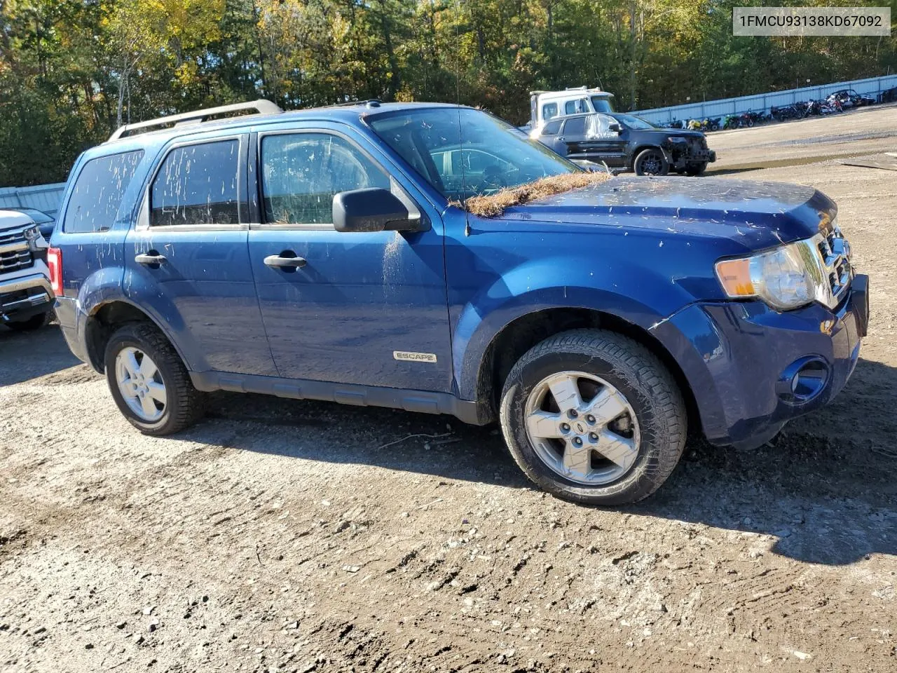 2008 Ford Escape Xlt VIN: 1FMCU93138KD67092 Lot: 76660824