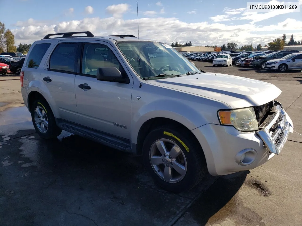 2008 Ford Escape Xlt VIN: 1FMCU93138KB11289 Lot: 76700584