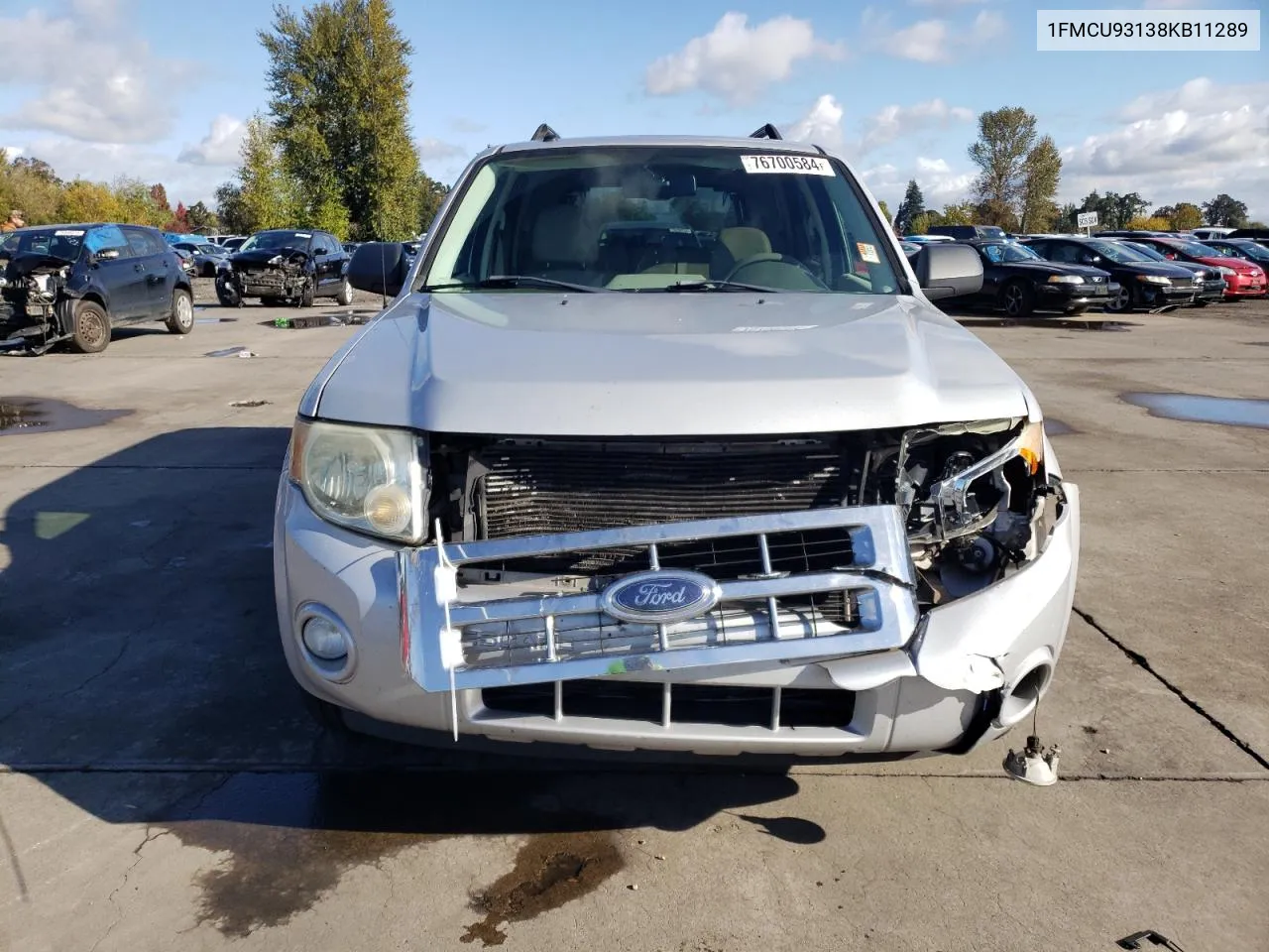 2008 Ford Escape Xlt VIN: 1FMCU93138KB11289 Lot: 76700584