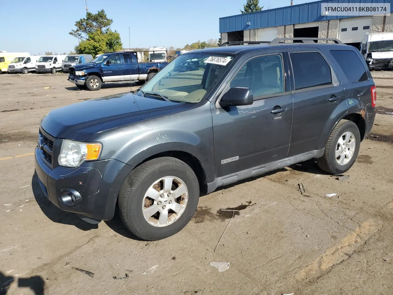 2008 Ford Escape Limited VIN: 1FMCU04118KB08174 Lot: 76876574