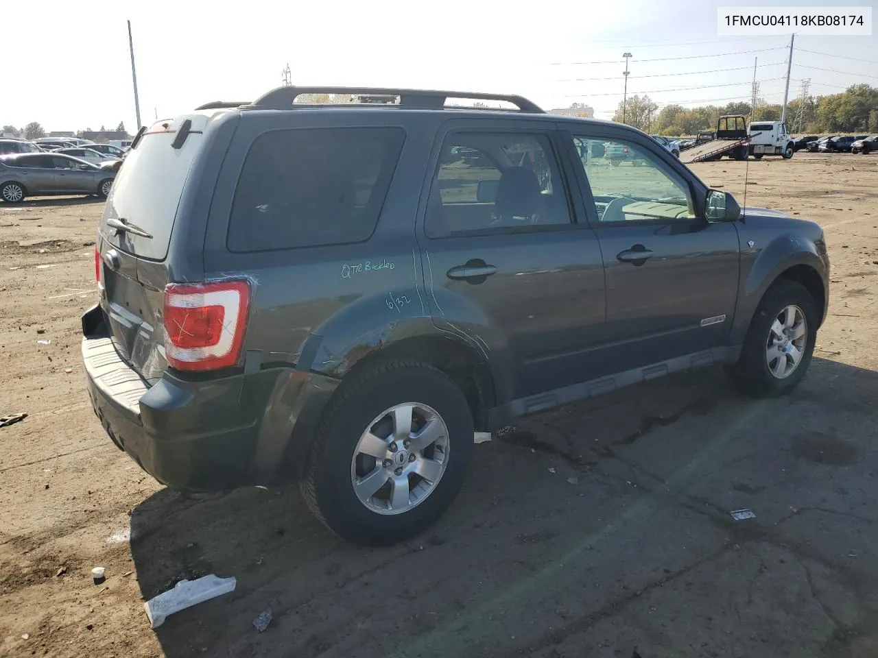 2008 Ford Escape Limited VIN: 1FMCU04118KB08174 Lot: 76876574