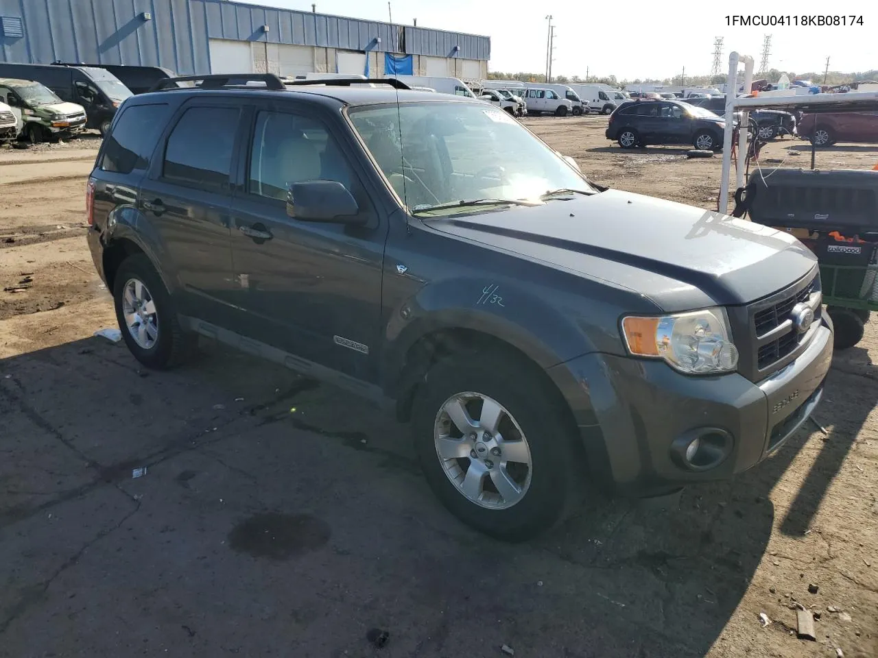 2008 Ford Escape Limited VIN: 1FMCU04118KB08174 Lot: 76876574