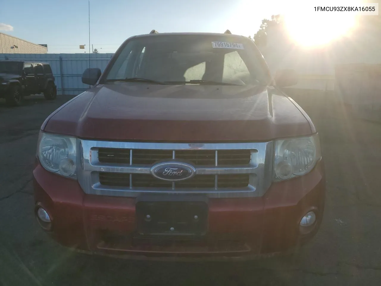 2008 Ford Escape Xlt VIN: 1FMCU93ZX8KA16055 Lot: 76916794