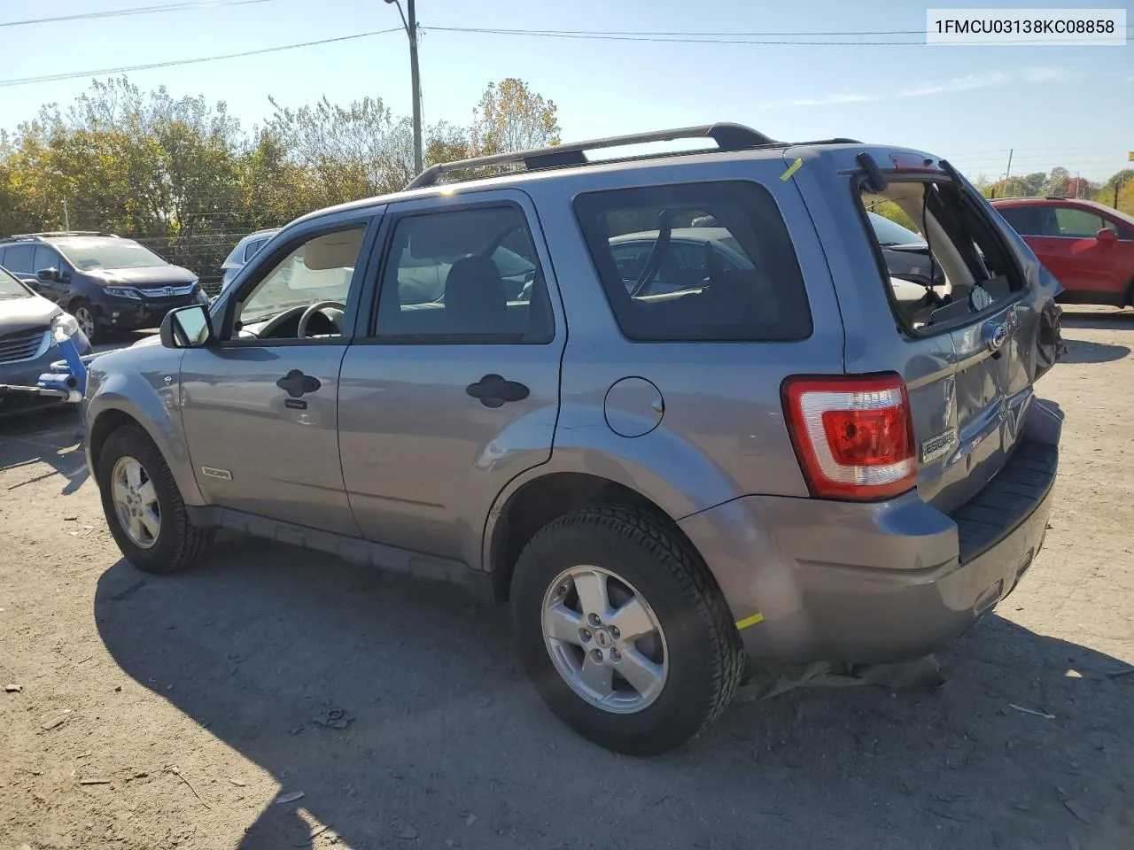 2008 Ford Escape Xlt VIN: 1FMCU03138KC08858 Lot: 77031274