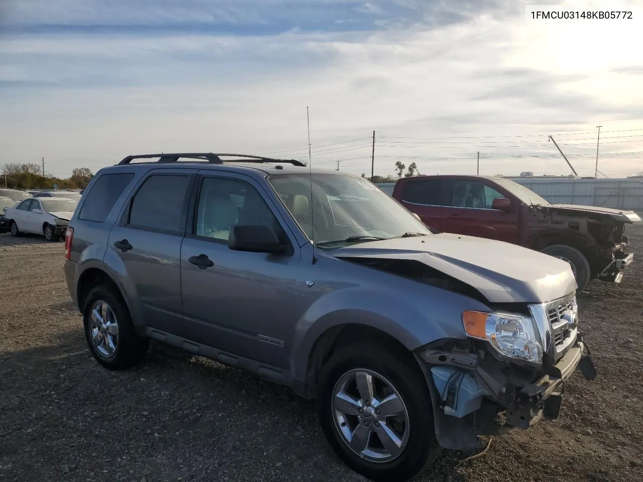 2008 Ford Escape Xlt VIN: 1FMCU03148KB05772 Lot: 77157654