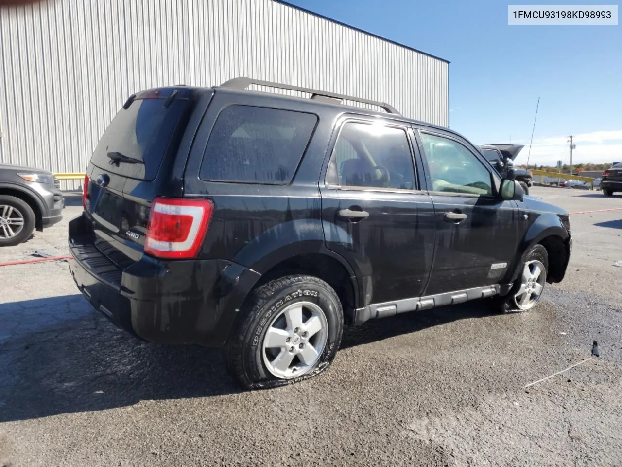 2008 Ford Escape Xlt VIN: 1FMCU93198KD98993 Lot: 77175474