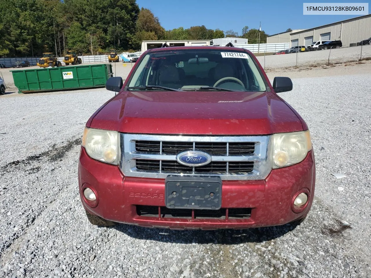 2008 Ford Escape Xlt VIN: 1FMCU93128KB09601 Lot: 77421744