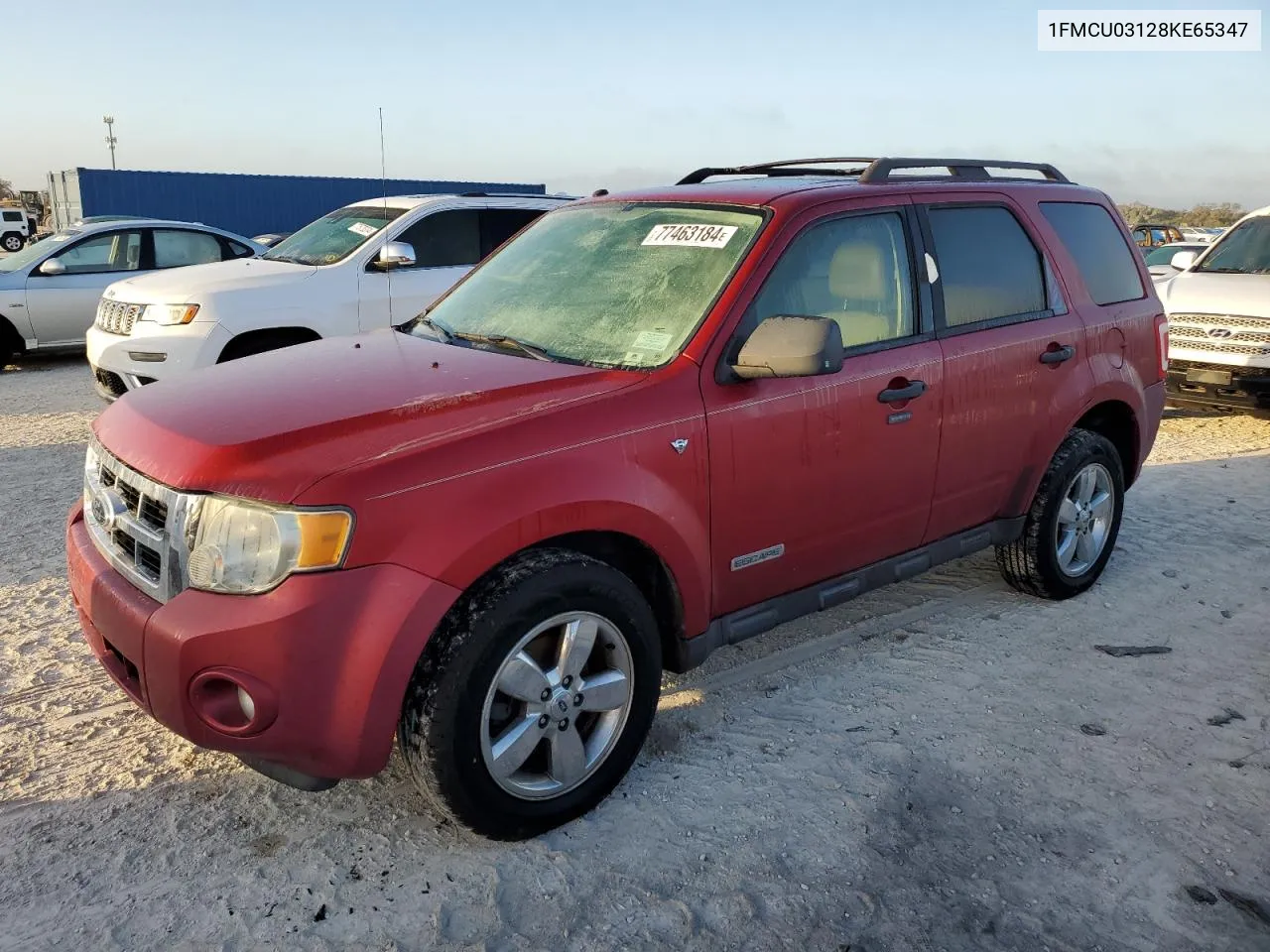 2008 Ford Escape Xlt VIN: 1FMCU03128KE65347 Lot: 77463184