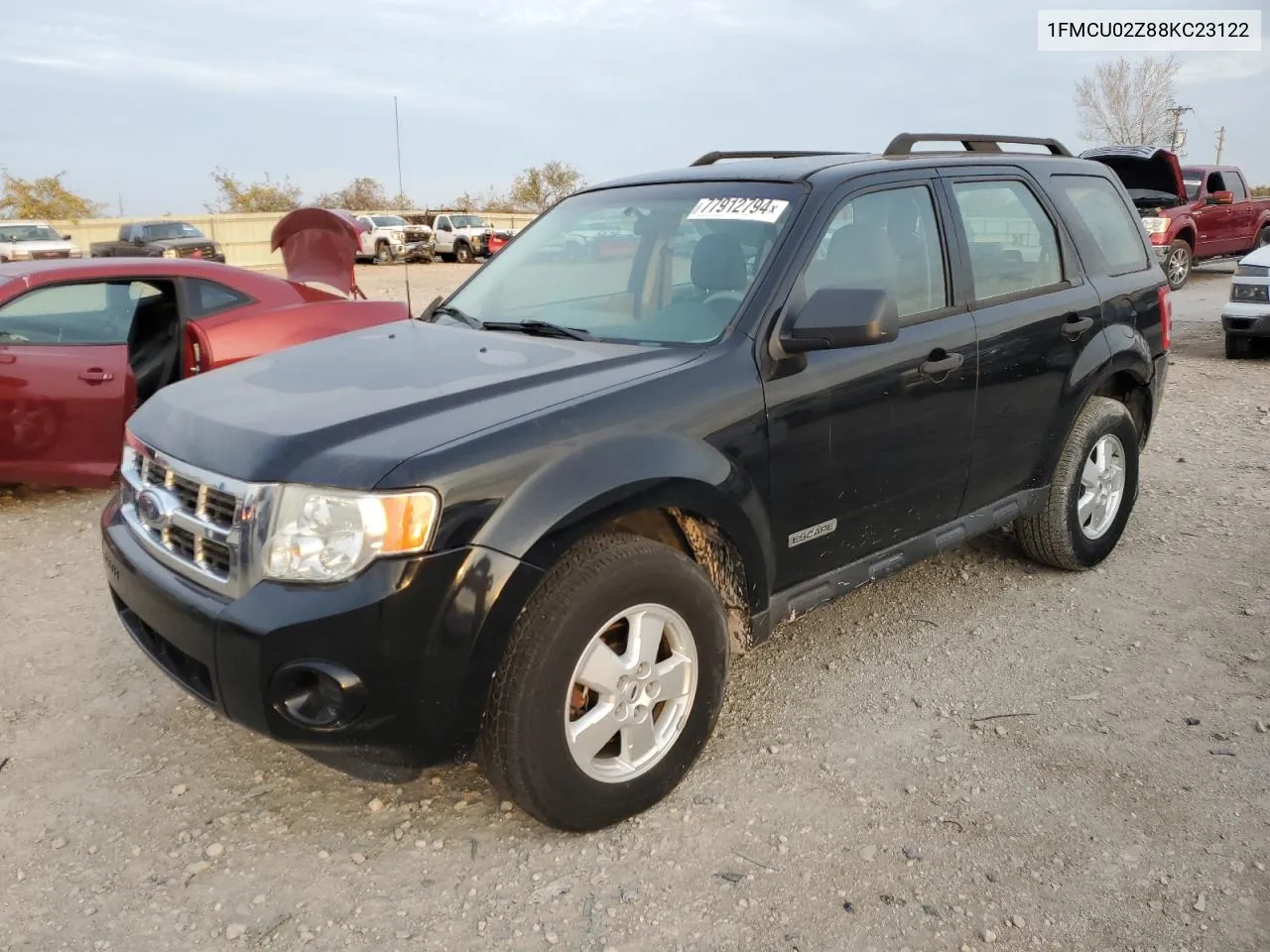 2008 Ford Escape Xls VIN: 1FMCU02Z88KC23122 Lot: 77912794