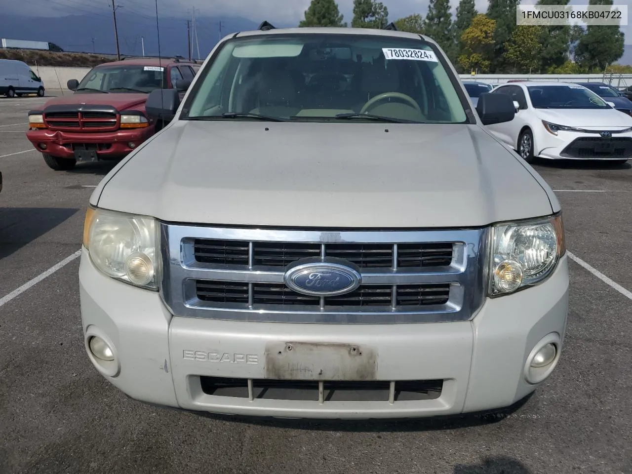 2008 Ford Escape Xlt VIN: 1FMCU03168KB04722 Lot: 78032824