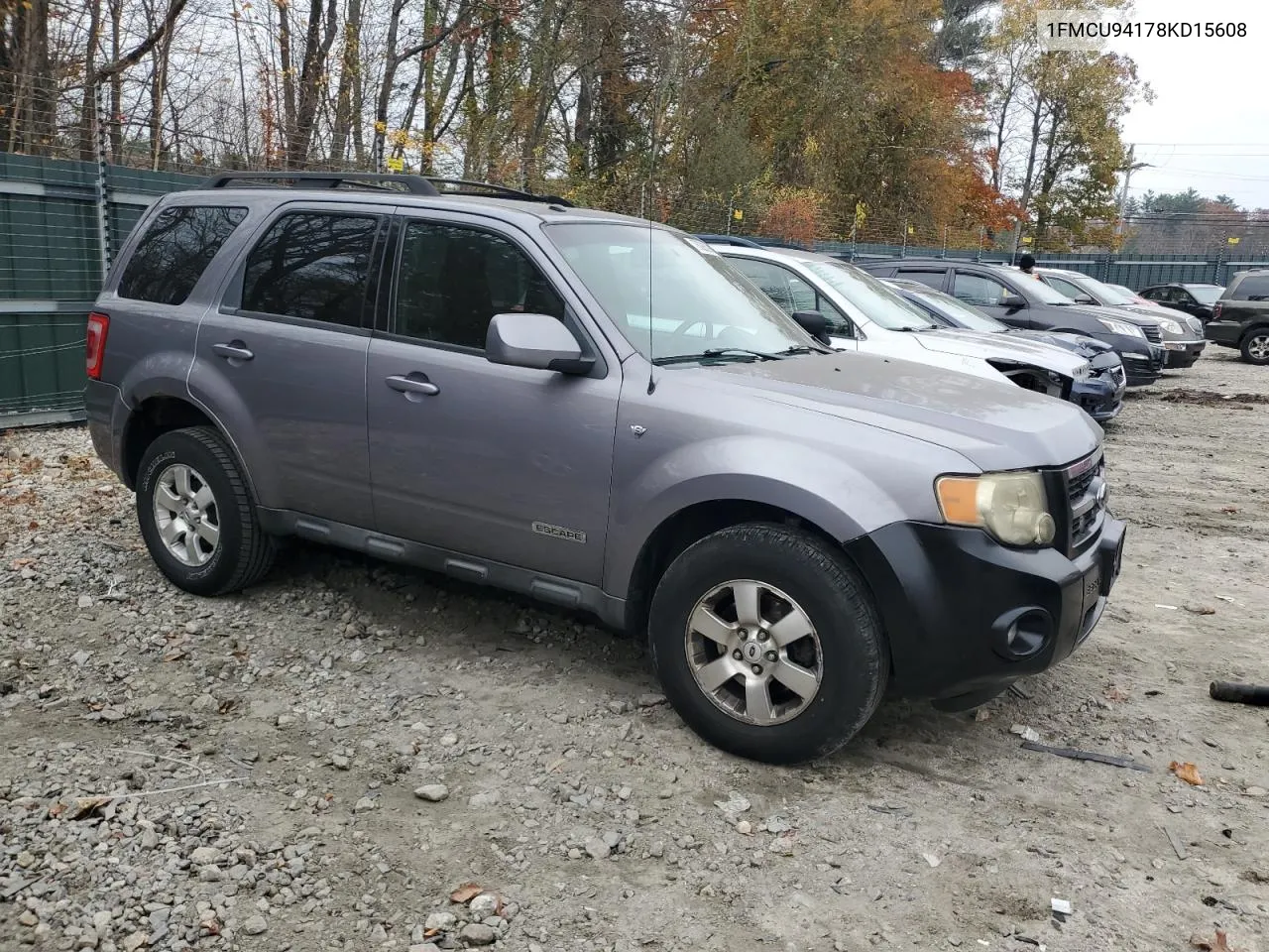 2008 Ford Escape Limited VIN: 1FMCU94178KD15608 Lot: 78098394