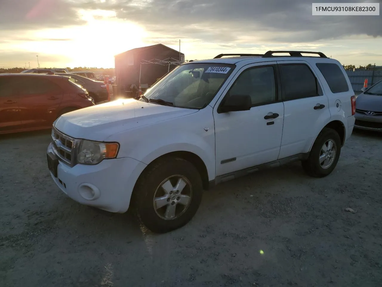 2008 Ford Escape Xlt VIN: 1FMCU93108KE82300 Lot: 78410344