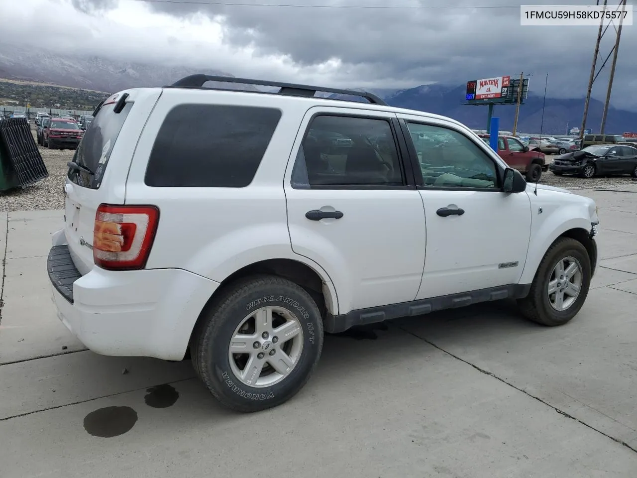 2008 Ford Escape Hev VIN: 1FMCU59H58KD75577 Lot: 78547564