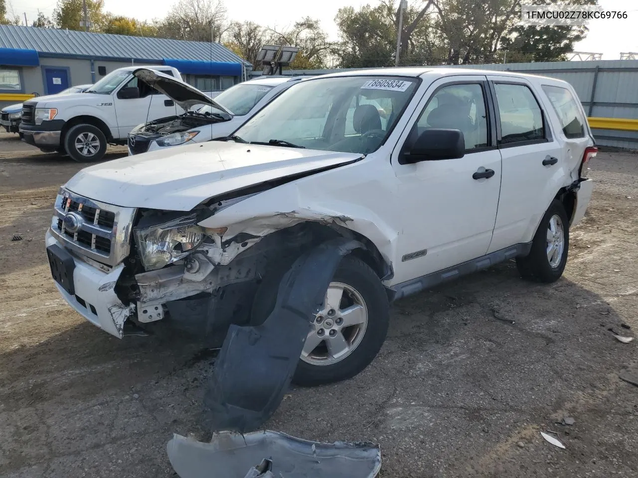 2008 Ford Escape Xls VIN: 1FMCU02Z78KC69766 Lot: 78605834