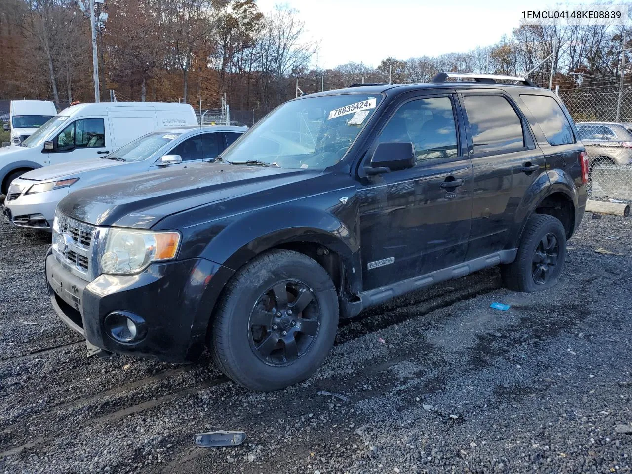 2008 Ford Escape Limited VIN: 1FMCU04148KE08839 Lot: 78835424