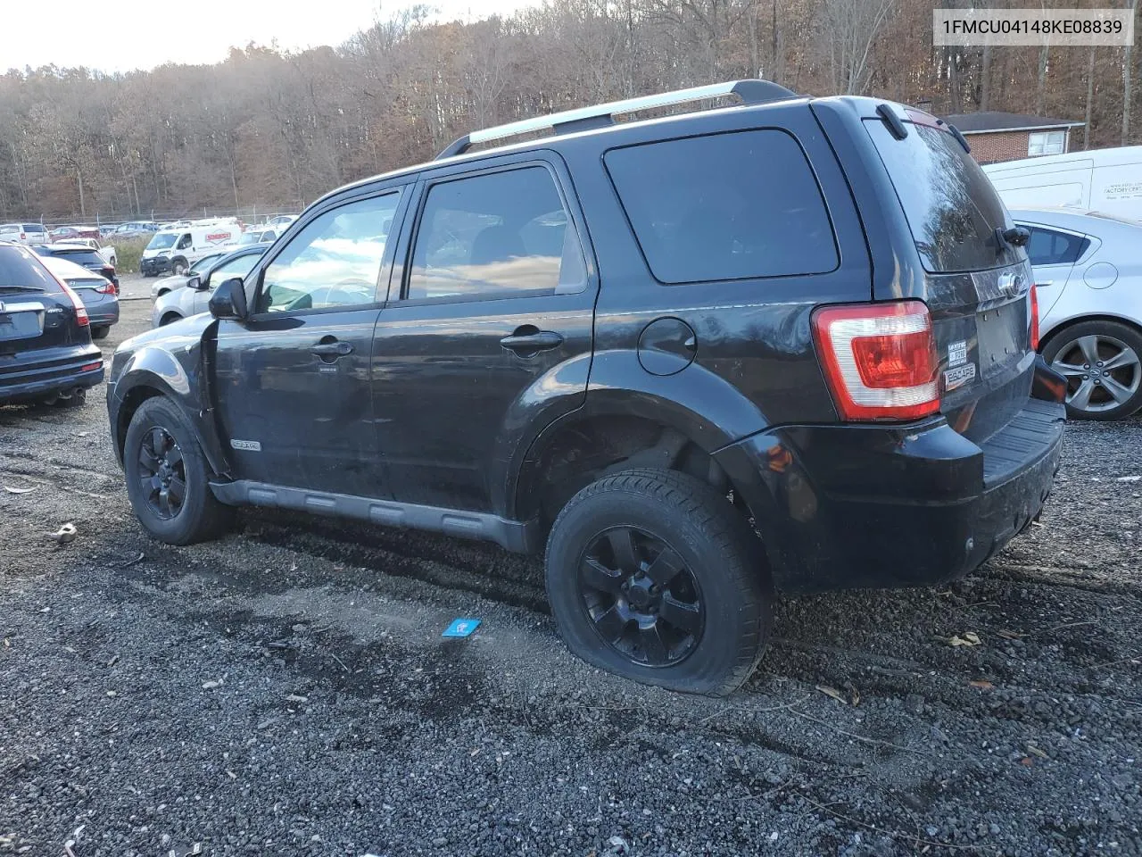 2008 Ford Escape Limited VIN: 1FMCU04148KE08839 Lot: 78835424