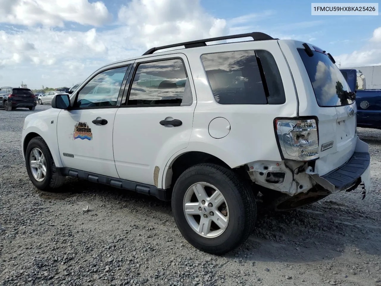 2008 Ford Escape Hev VIN: 1FMCU59HX8KA25426 Lot: 79054564