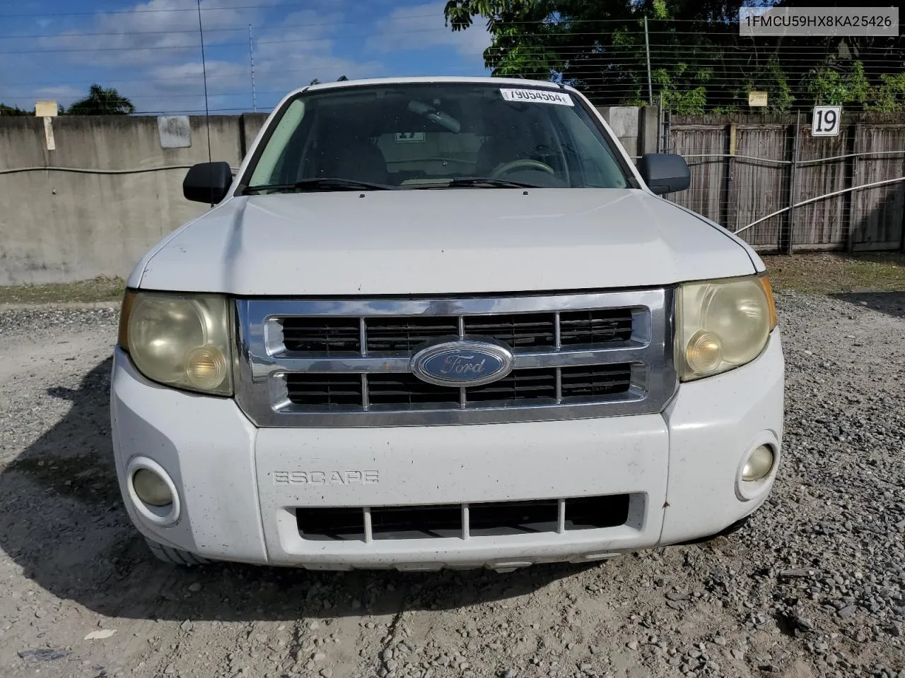 2008 Ford Escape Hev VIN: 1FMCU59HX8KA25426 Lot: 79054564