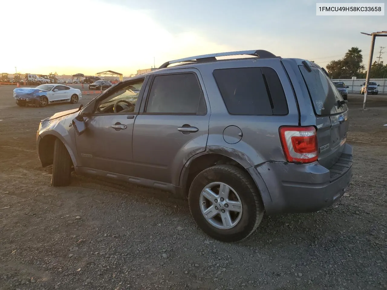 2008 Ford Escape Hev VIN: 1FMCU49H58KC33658 Lot: 79374624