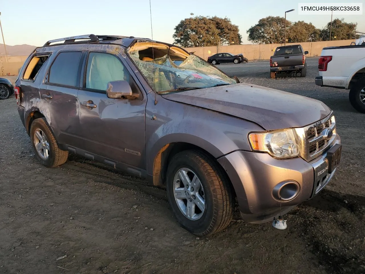 2008 Ford Escape Hev VIN: 1FMCU49H58KC33658 Lot: 79374624