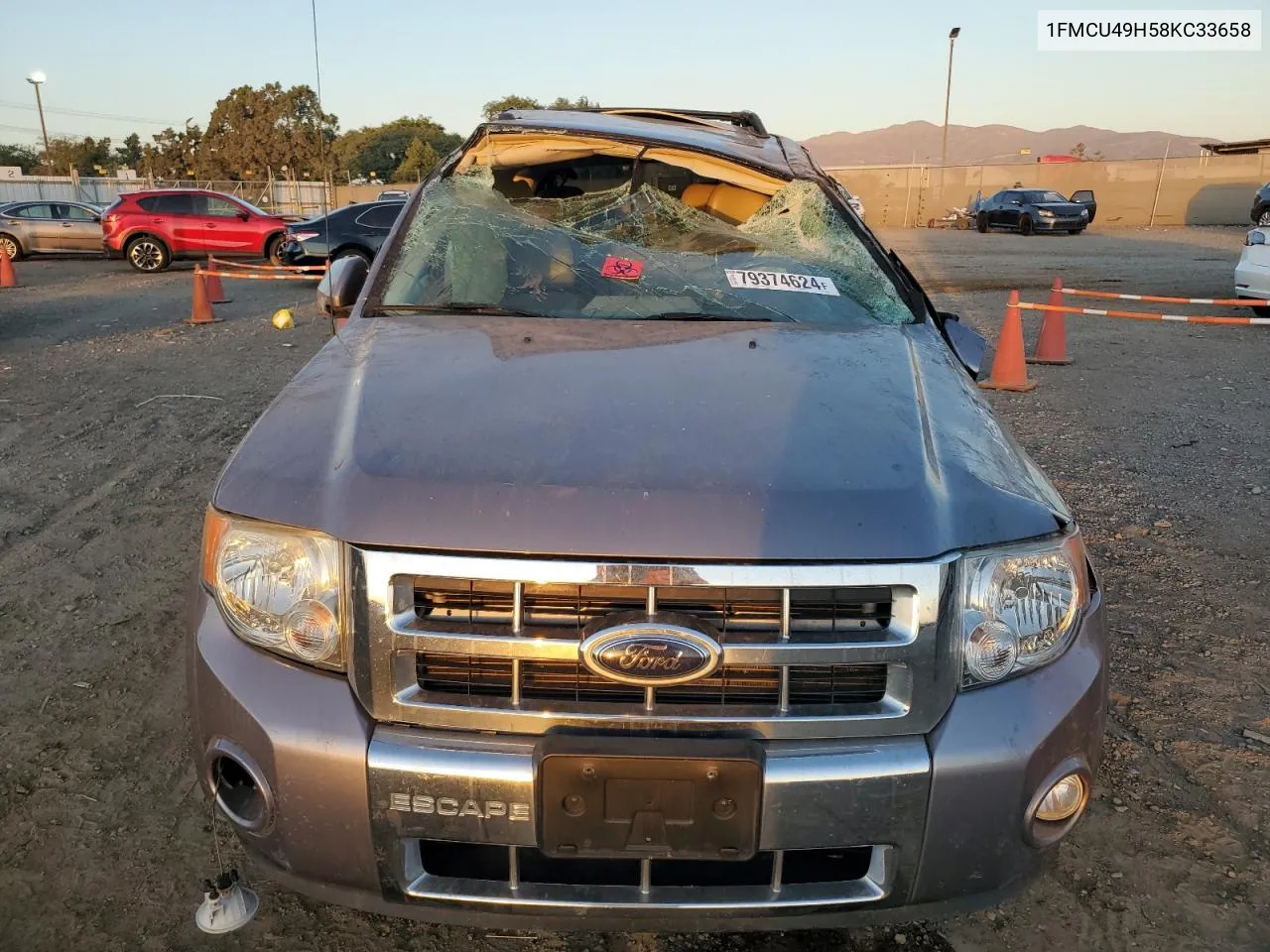 2008 Ford Escape Hev VIN: 1FMCU49H58KC33658 Lot: 79374624