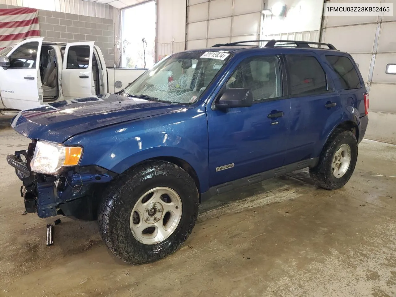 2008 Ford Escape Xlt VIN: 1FMCU03Z28KB52465 Lot: 80215034