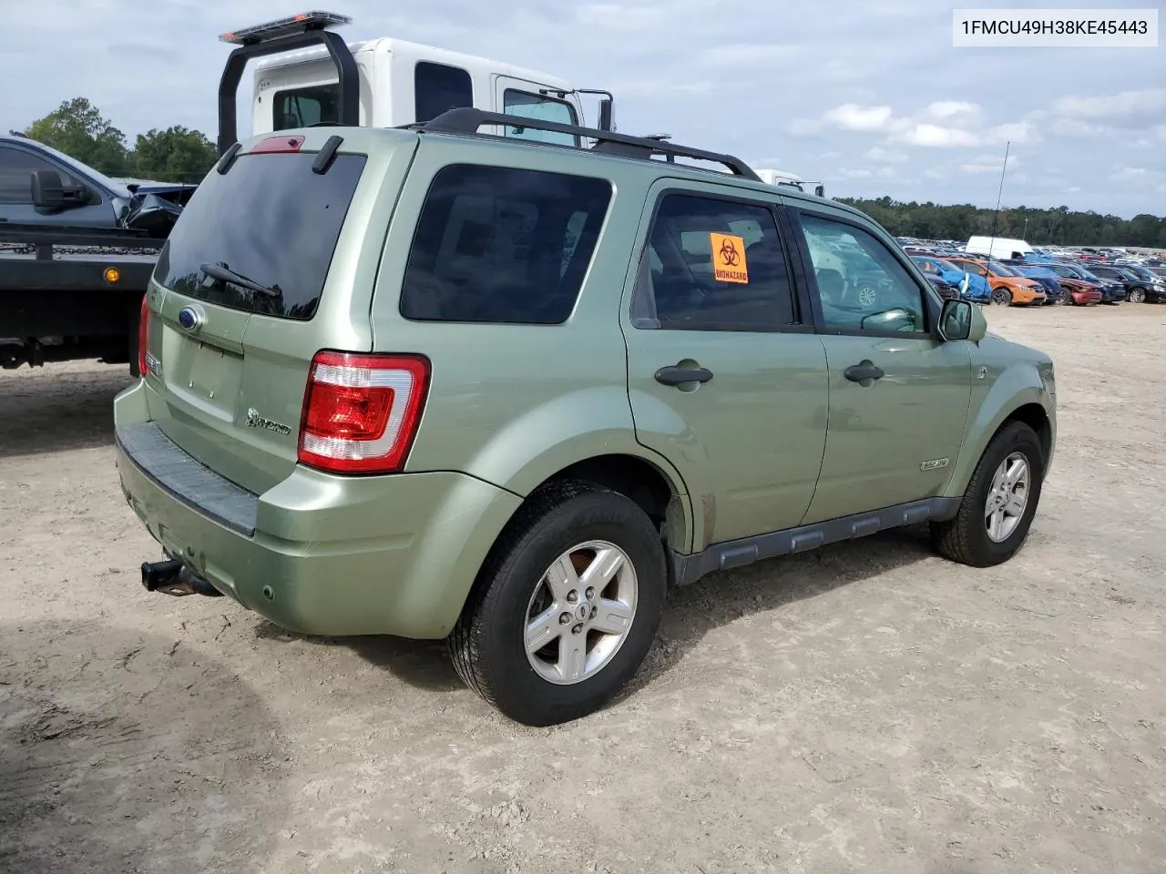 2008 Ford Escape Hev VIN: 1FMCU49H38KE45443 Lot: 80616334