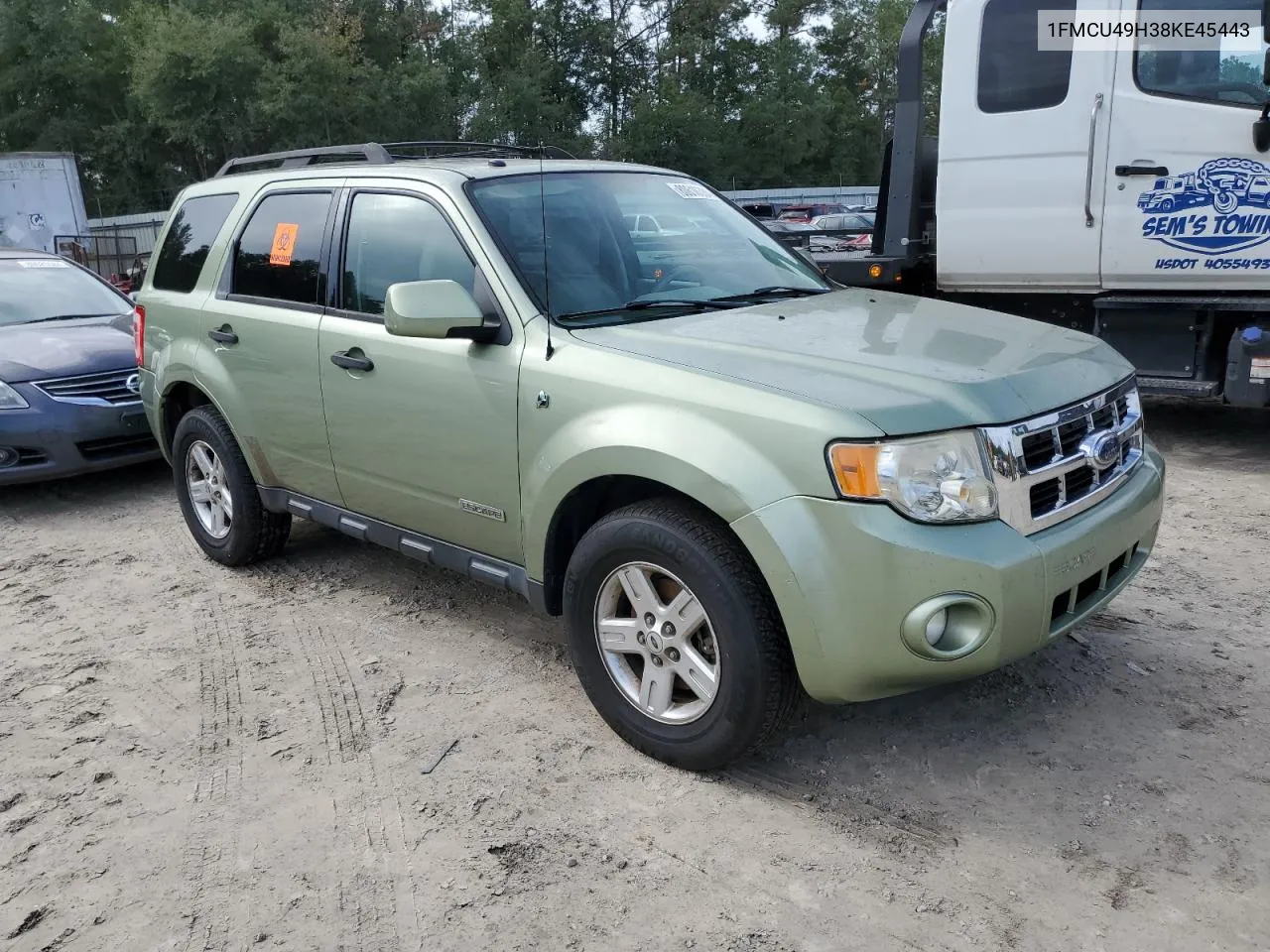 2008 Ford Escape Hev VIN: 1FMCU49H38KE45443 Lot: 80616334