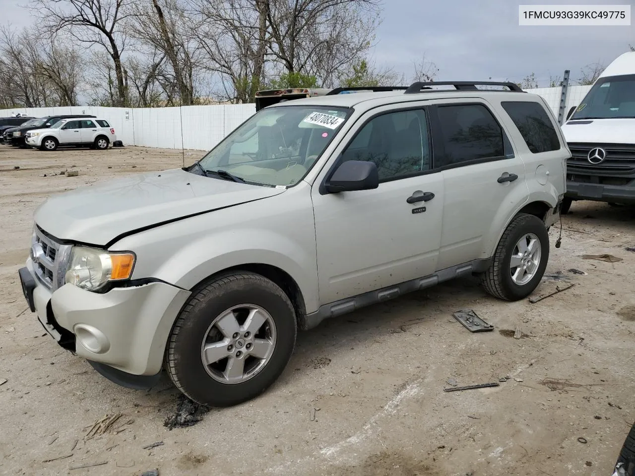 2009 Ford Escape Xlt VIN: 1FMCU93G39KC49775 Lot: 48070834