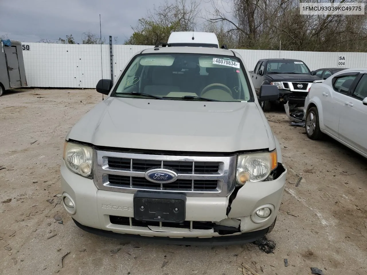 2009 Ford Escape Xlt VIN: 1FMCU93G39KC49775 Lot: 48070834