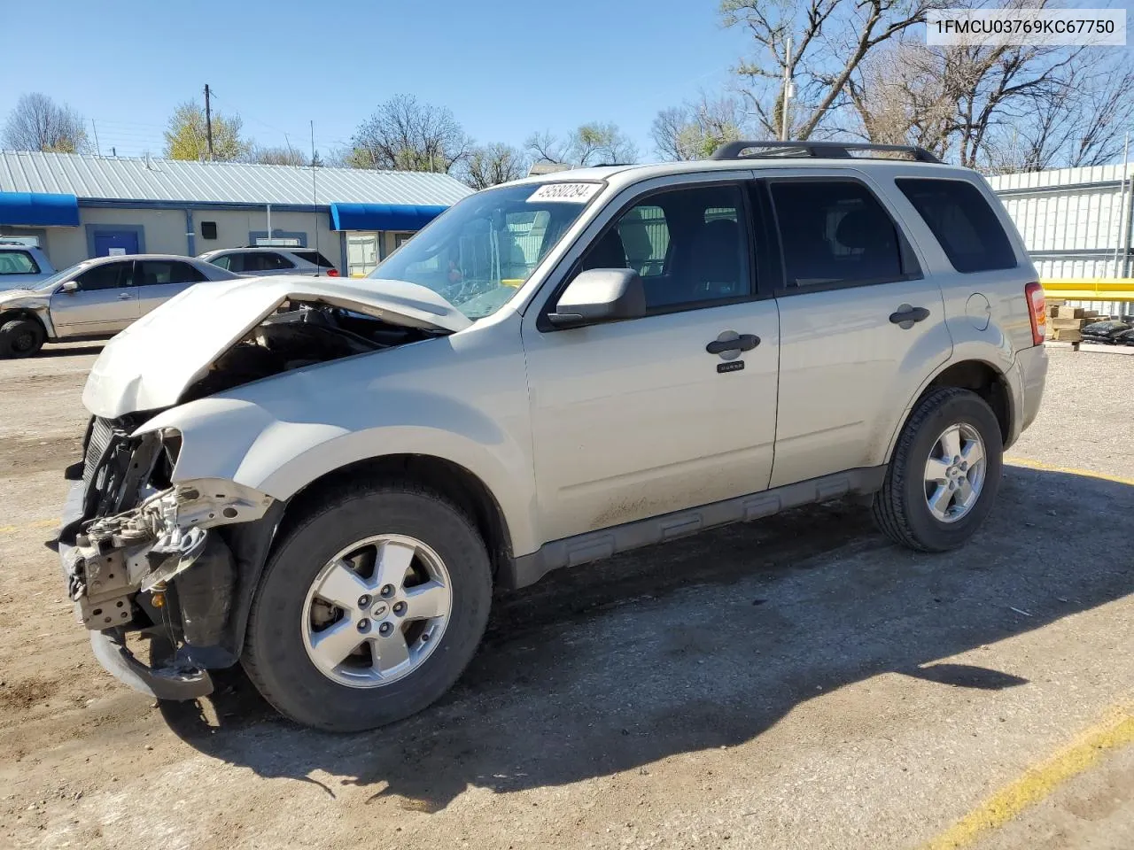 2009 Ford Escape Xlt VIN: 1FMCU03769KC67750 Lot: 49580284