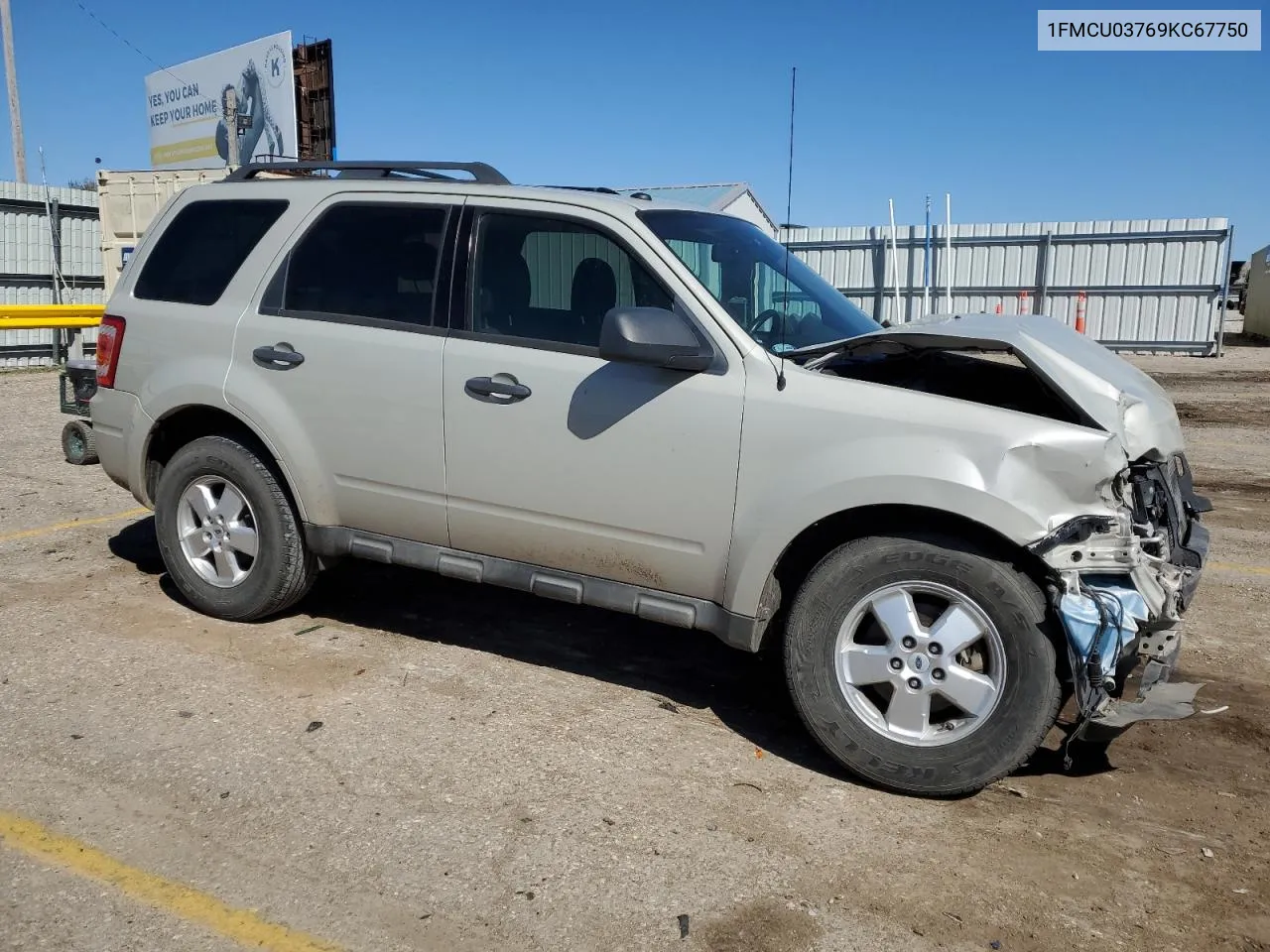 2009 Ford Escape Xlt VIN: 1FMCU03769KC67750 Lot: 49580284