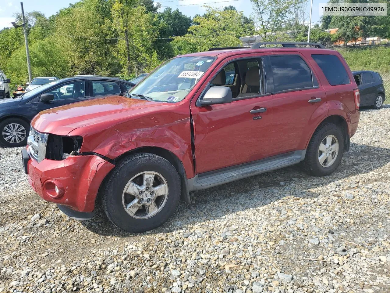 2009 Ford Escape Xlt VIN: 1FMCU93G99KC49926 Lot: 66842094