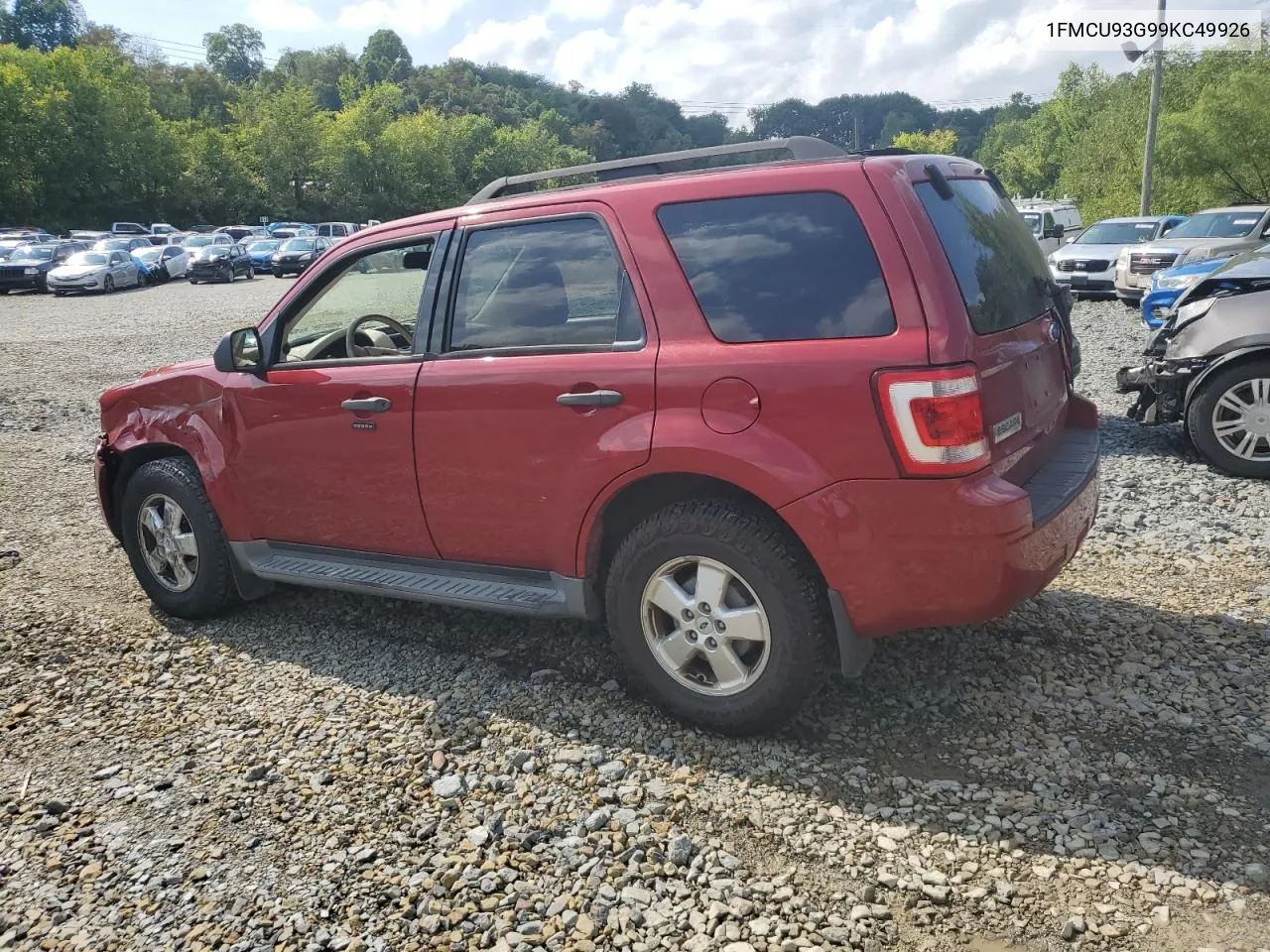 2009 Ford Escape Xlt VIN: 1FMCU93G99KC49926 Lot: 66842094