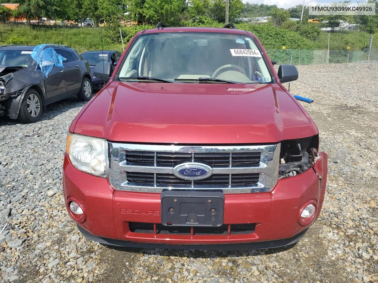 2009 Ford Escape Xlt VIN: 1FMCU93G99KC49926 Lot: 66842094