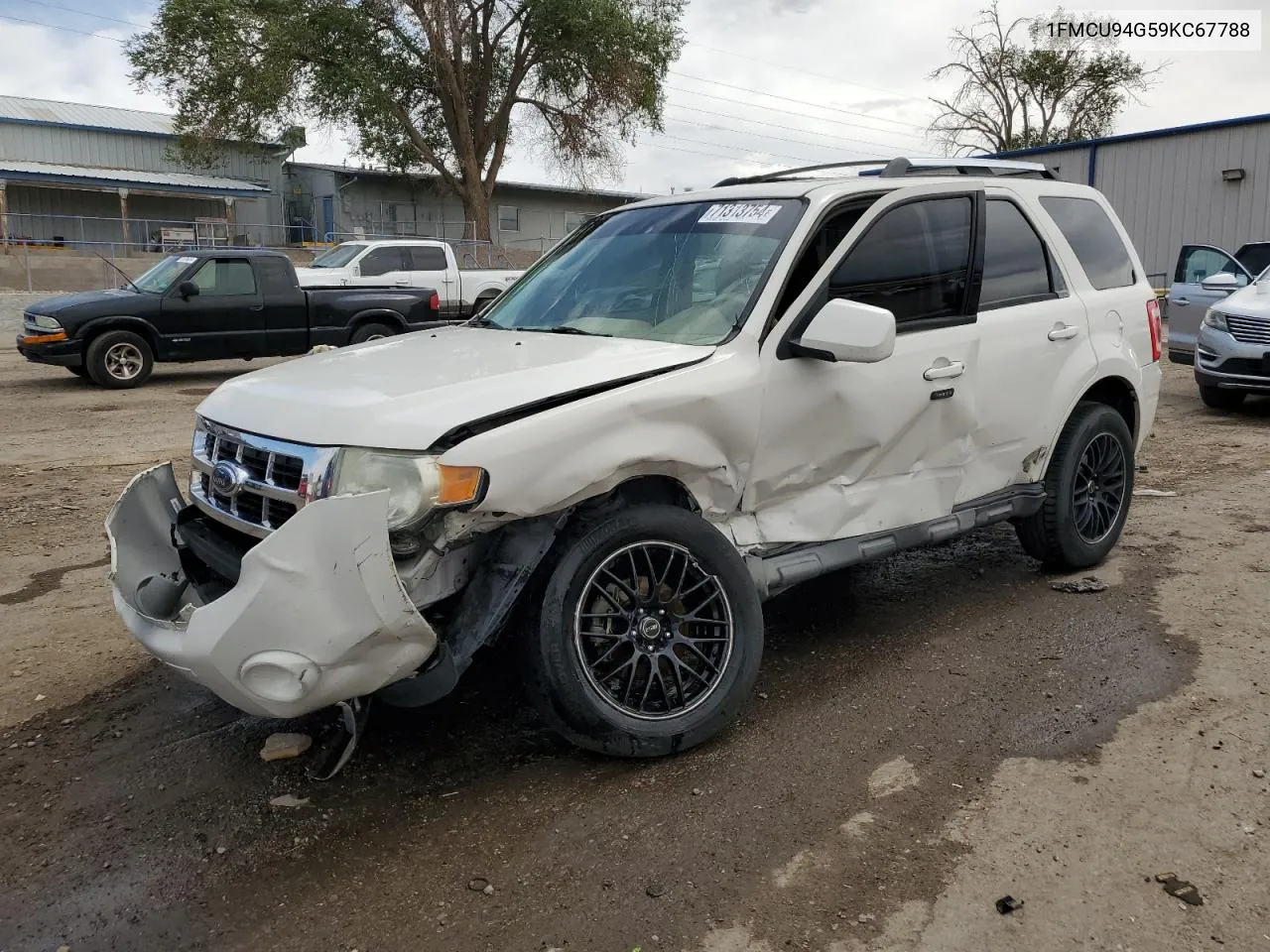 2009 Ford Escape Limited VIN: 1FMCU94G59KC67788 Lot: 71313754